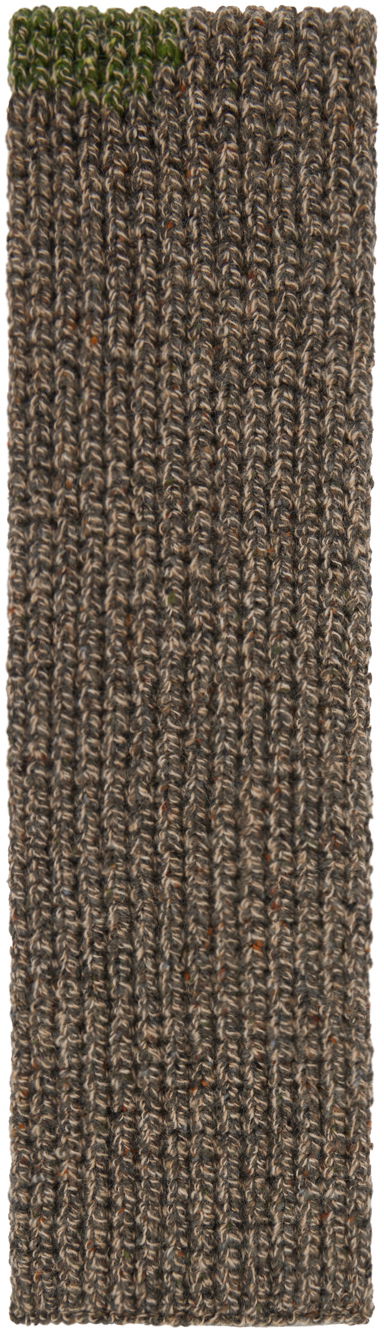 Шал Maison Margiela Patch Scarf Кафяво | S50TE0093 S18405, 0