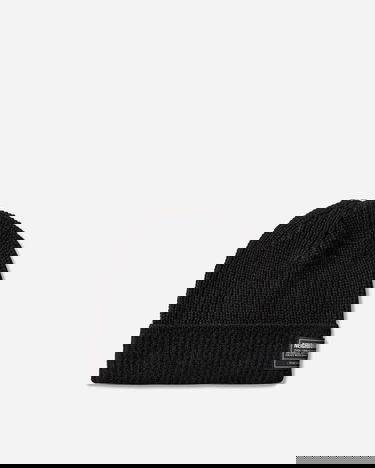 Шапка Neighborhood Ribbed Knit Beanie Черно | 252FUNH-HT01 BLACK, 1