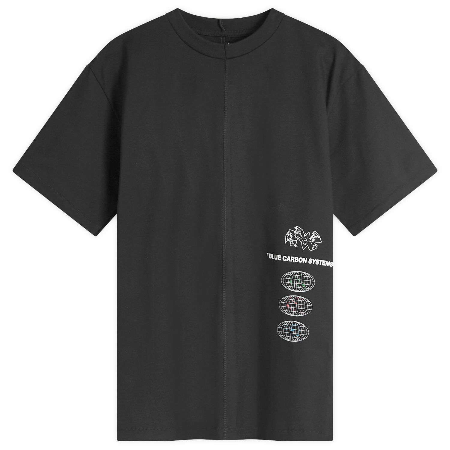 Тениска Space Available Blue Carbon Systems Infographic T-Shirt Черно | SA-BCSI001-BLK, 0