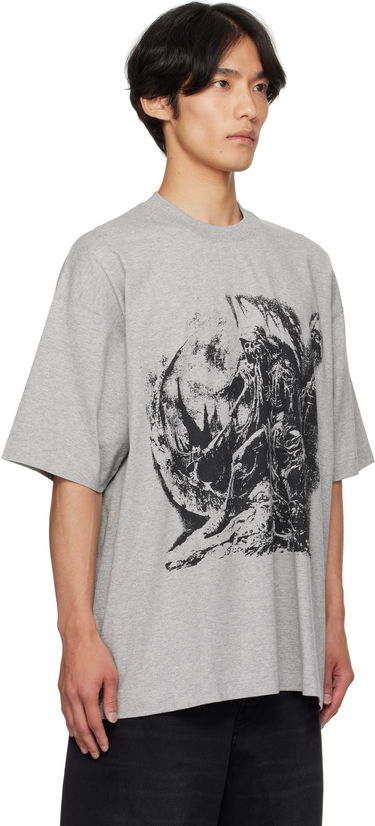 Тениска VETEMENTS Vetements Goth Oversized Graphic T-Shirt Сиво | UH76TR800G, 1