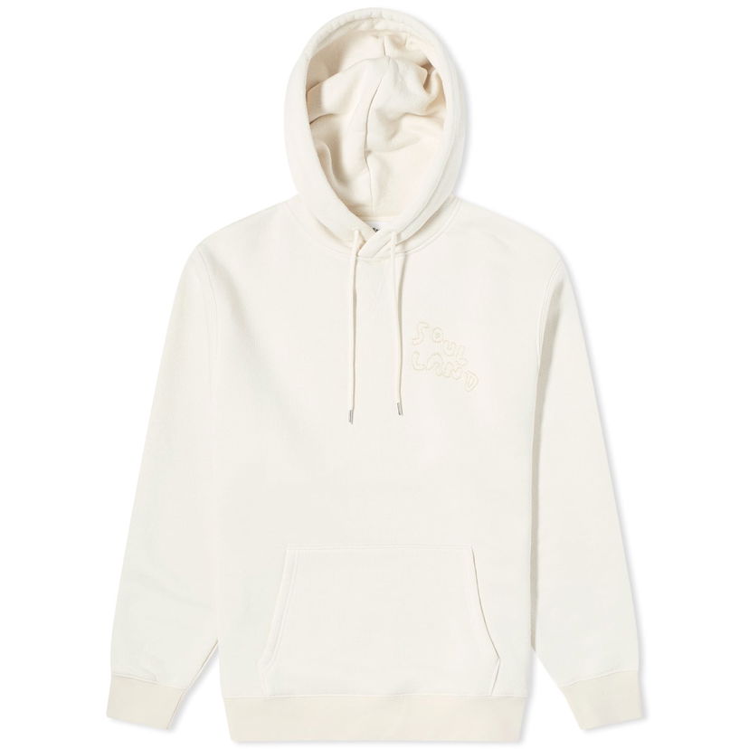 Суитчър Soulland Riko Beaded Logo Hoodie Бяло | 41118-1263-OFW