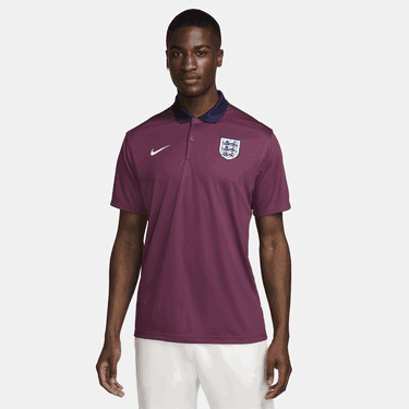Поло тениска Nike Dri-FIT England Victory Бургунди | FZ5948-655, 1