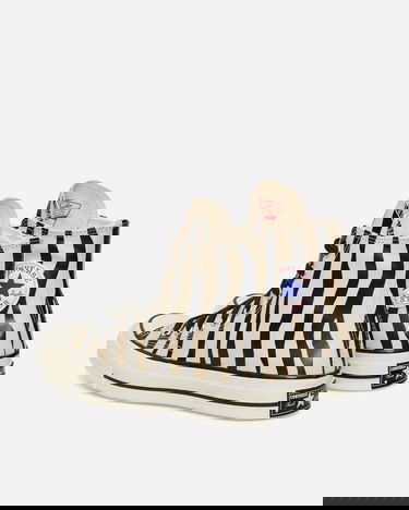 Кецове и обувки Converse Chuck 70 Glow-In-The-Dark Zebra Print Бежово | A15032C, 4