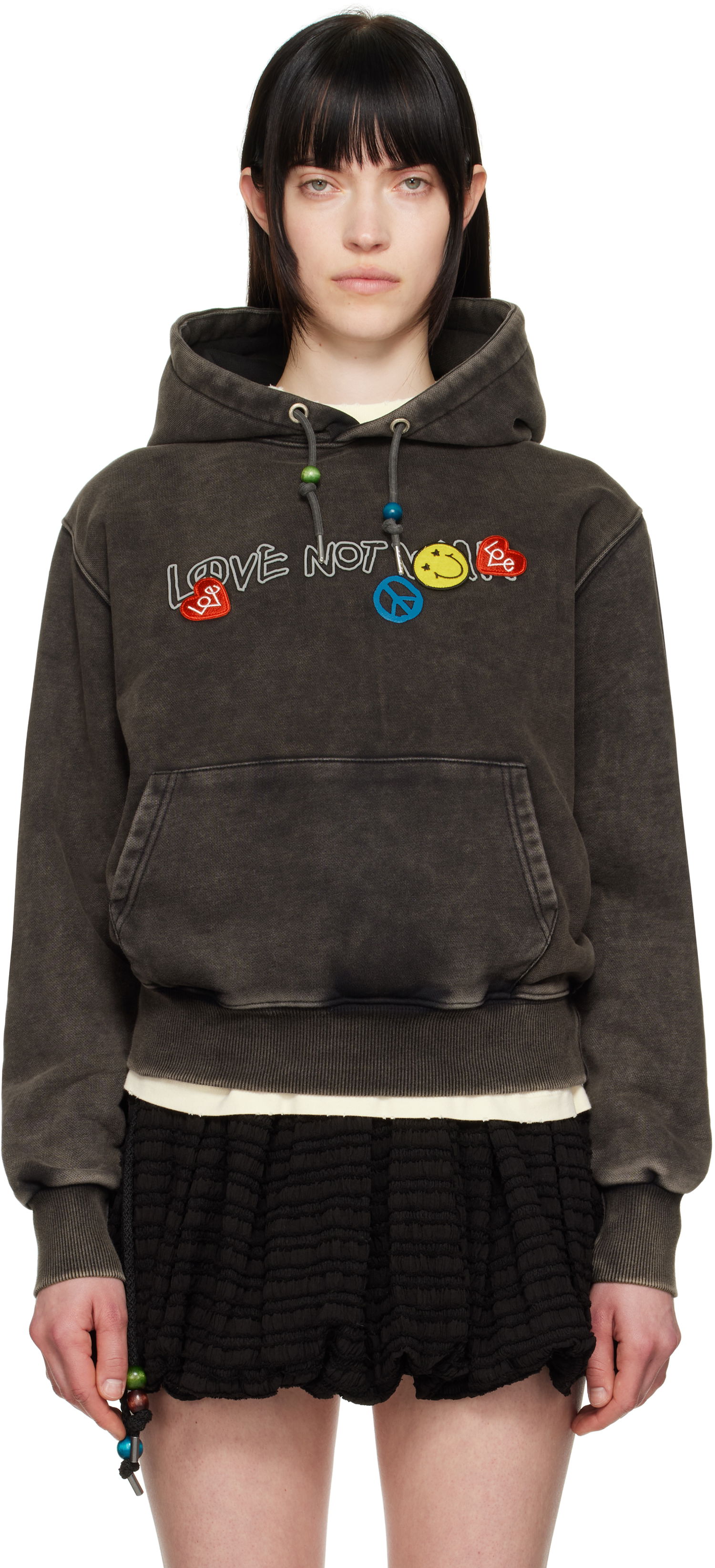 Суитчър Andersson Bell Andersson Bell Dyed 'Love' Hoodie Сиво | atb1253u, 0