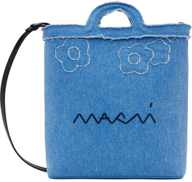 Голяма пазарска чанта Marni Marni Tropicalia Denim Crossbody Bag Синьо | SBMP0179L1 P8201, 0