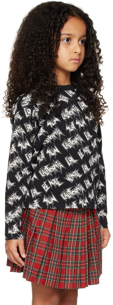 Тениска ERL ERL Printed Long Sleeve T-Shirt Червено | ERL05KT024, 1