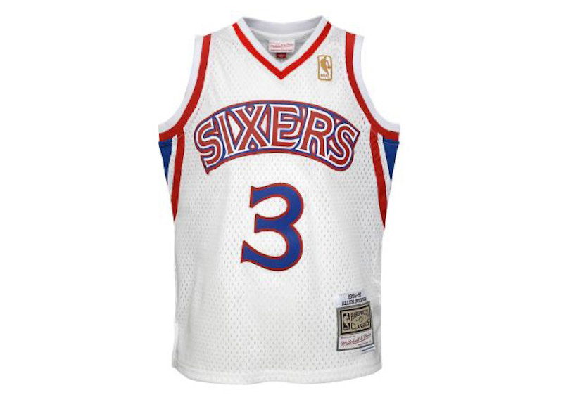 Фланелка Mitchell & Ness Mitchell & Ness Philadelphia 76Ers Allen Iverson 1996-97 Swingman Jersey Бяло | 9N2B7BHM0-76RIA-Y96