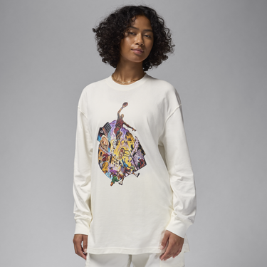 Тениска Jordan Long Sleeve T-Shirt Print Бяло | FV7197-133, 4
