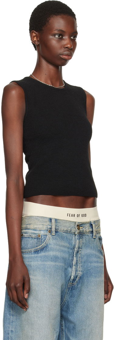 Потник Fear of God Fear of God ESSENTIALS Waffle Tank Top Черно | 192BT247230FW, 1