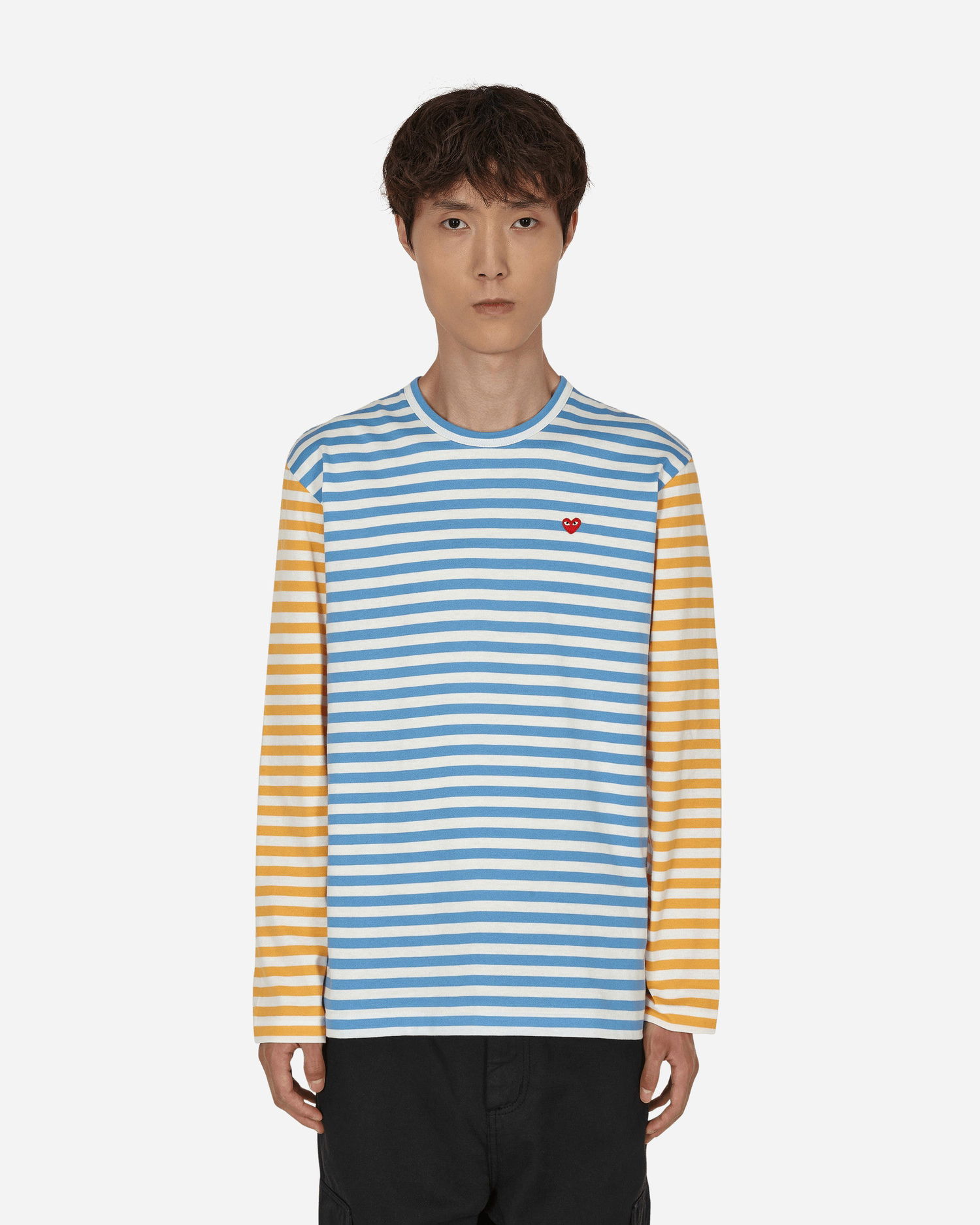 Тениска Comme des Garçons PLAY Bi-Color Striped T-Shirt Многоцветен | P1T318 1, 1
