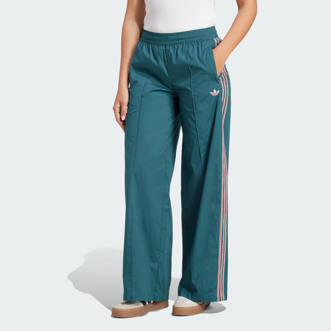 Спортни панталони adidas Originals adidas Originals Summer Glow Wide Leg Pants Зелено | KC0677, 0
