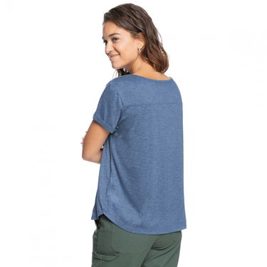 Тениска Roxy Women's Navy Blue Graphic T-Shirt Синьо | ERJZT05267-BSP0, 4