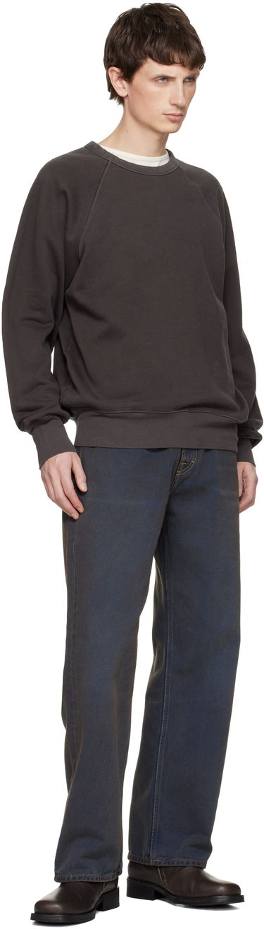 Суитчър LES TIEN Heavyweight Binded Neck Raglan Sweatshirt Сиво | CF-1122, 3