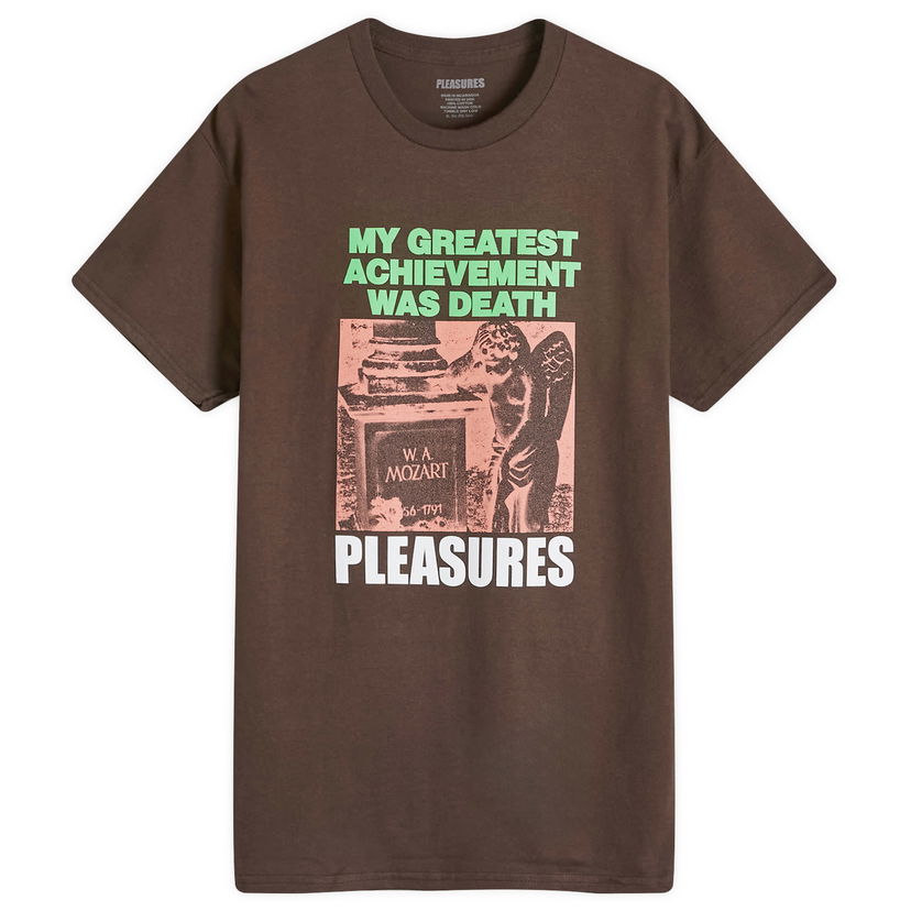 Тениска Pleasures Wolfie T-Shirt Кафяво | P24F066-BRN