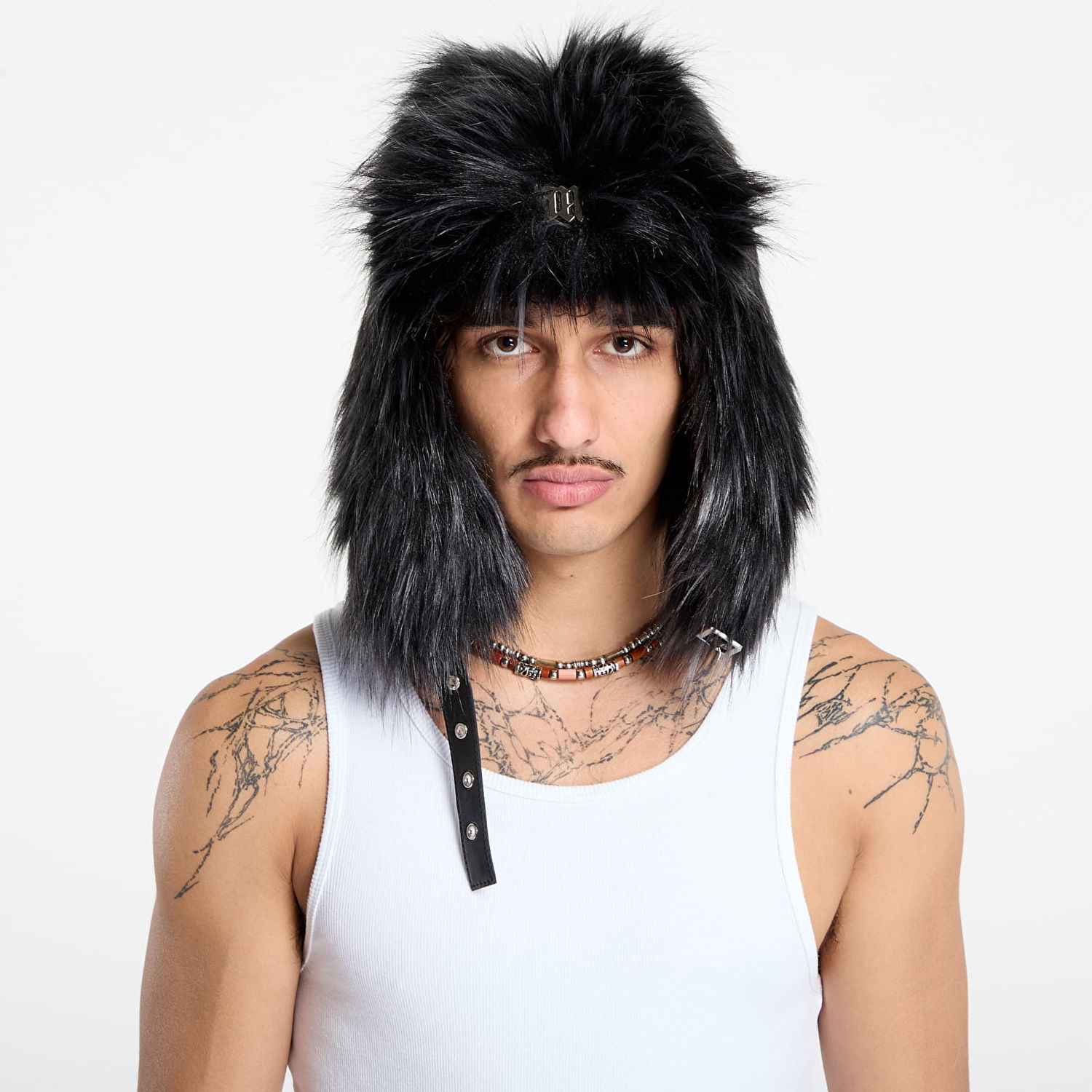 Шапка MISBHV MISBHV Faux Fur Aviator Hat S/M Черно | 251A503, 0