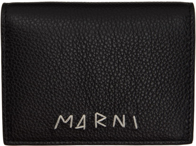 Портфейл Marni Pebbled Leather Zip-Around Bifold Wallet Черно | PFMOQ14Q10 P6533