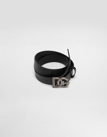 Колани Dolce & Gabbana Dolce & Gabbana Leather Belt With Dg Logo Черно | BC4644AX6228V363, 2