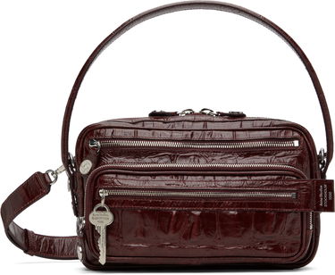 Чанта през рамо Acne Studios Acne Studios Camero Party Croc-Embossed Leather Shoulder Bag Кафяво | A10447-, 0