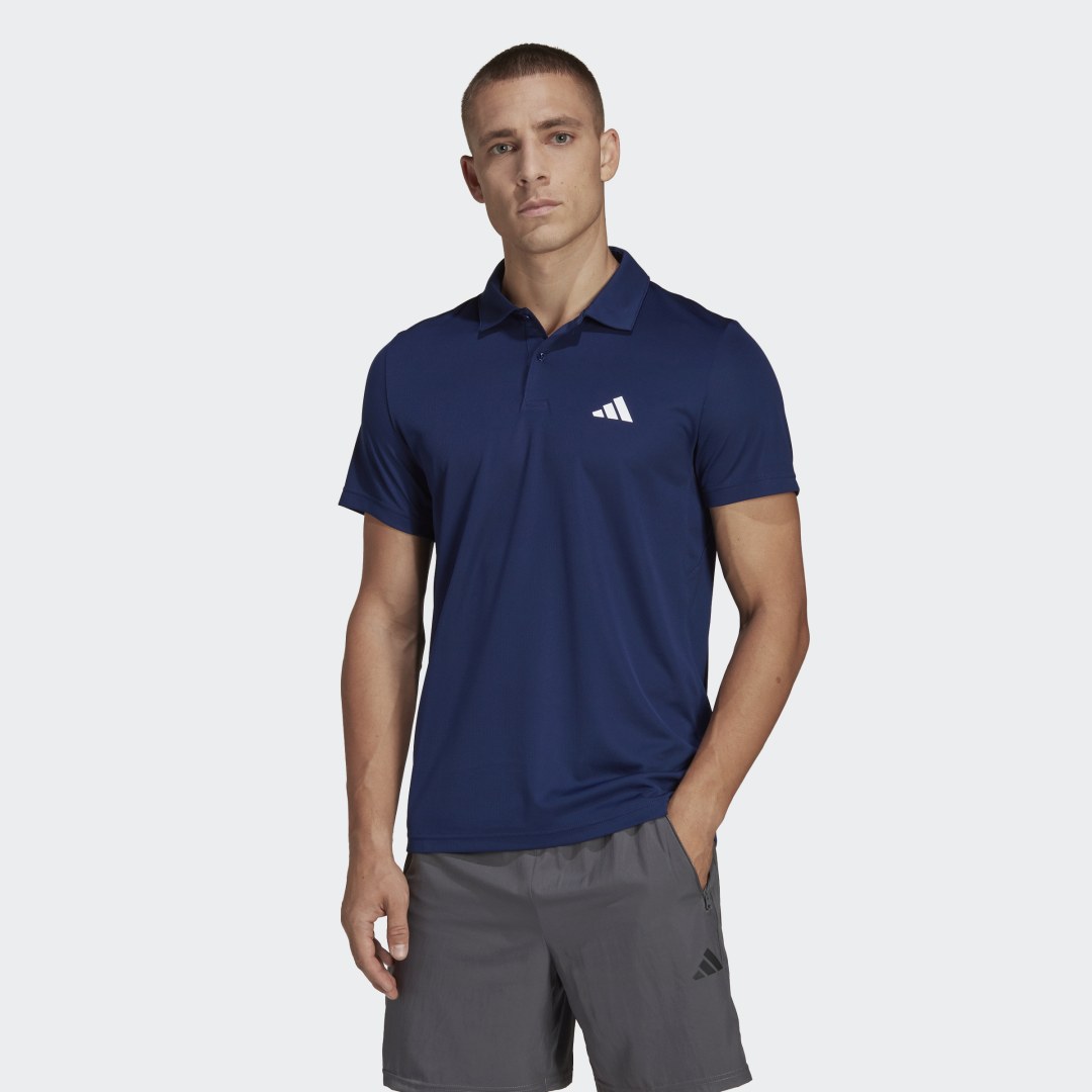 Поло тениска adidas Performance Essentials Training Polo Тъмно синьо | IB8104, 0