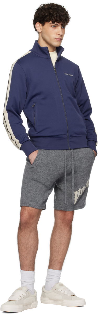 Къси панталони Palm Angels Knit Logo Shorts Сиво | PMHM011S25KNI0010803, 3