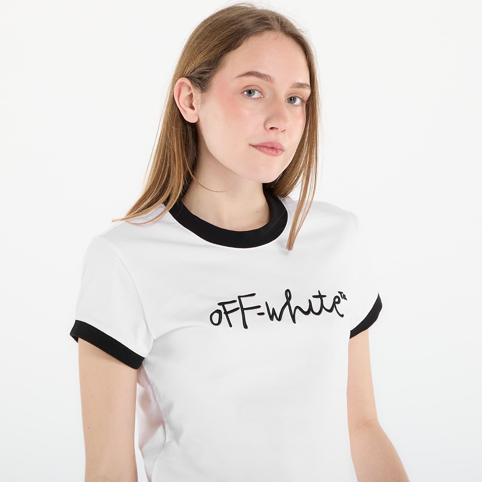 Off-White Embr Script Fitted Tee XS, 1