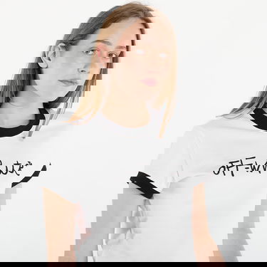 Тениска Off-White Off-White Embr Script Fitted Tee XS Бяло | 2AA112S26JER001-W102, 1