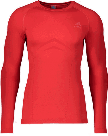 Тениска Odlo Odlo Performance Warm Underwear Long Sleeve Shirt Червено | 197462-36100, 0