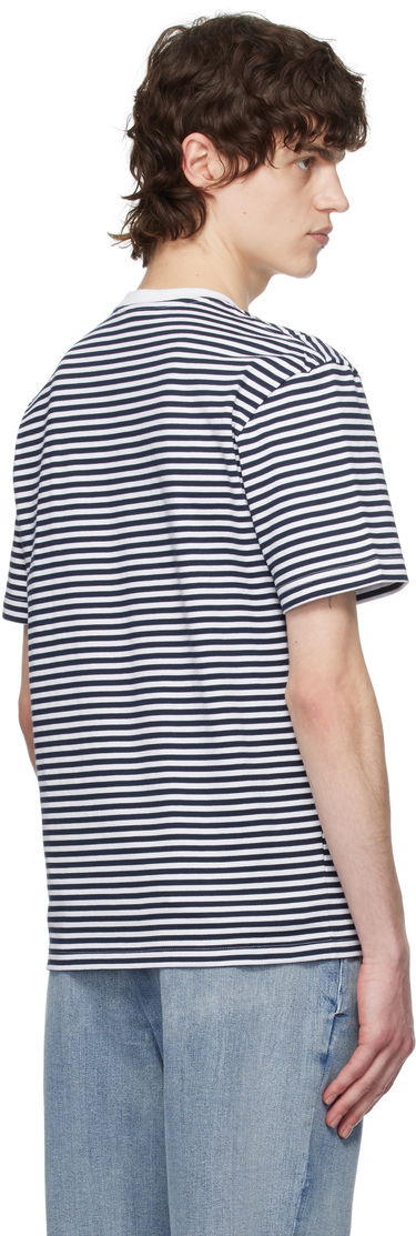 Тениска Lacoste Striped Heavy T-Shirt Синьо | TH9749_522, 2