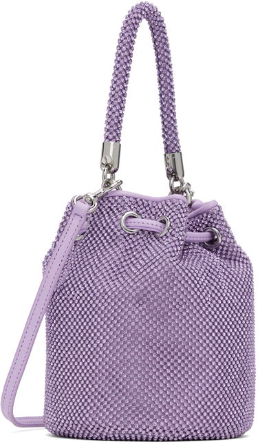 Дамска чанта Marc Jacobs Marc Jacobs Rhinestone Mini Bucket Bag Лилаво | 2P4HCR017H03, 2