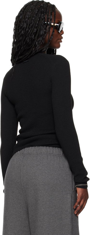 Тениска Fear of God Fear of God ESSENTIALS Holiday Waffle Long Sleeve T-shirt Черно | 192HO257241FW, 2