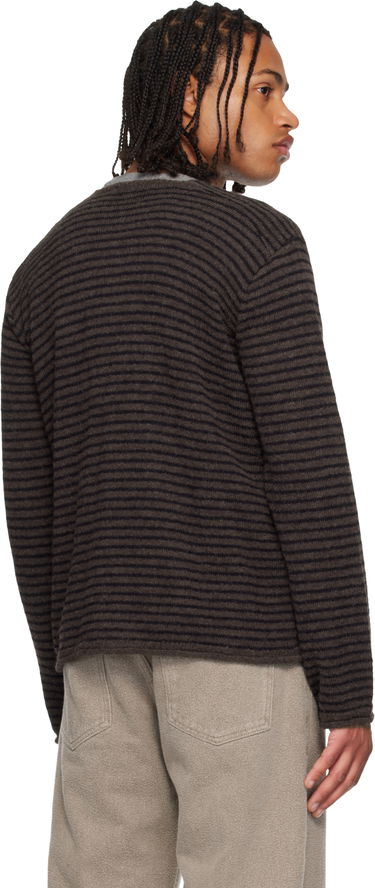 Пуловер OUR LEGACY Striped Rigid Popover Sweater Кафяво | M4253RD, 2