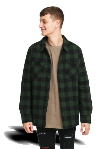 Яке Urban Classics Padded Check Flannel Shirt Зелено | TB3958