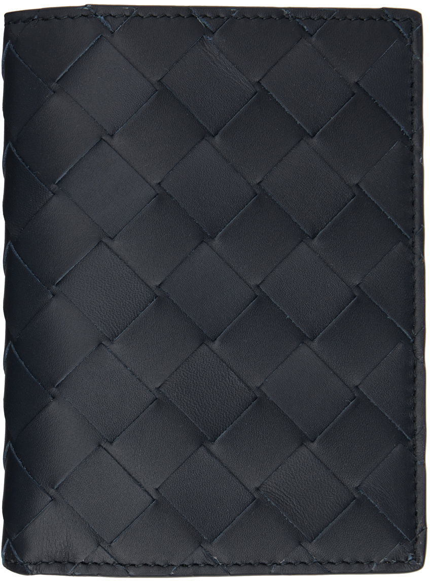 Портфейл Bottega Veneta Flap Wallet Тъмно синьо | 742143 VCPQ6, 0