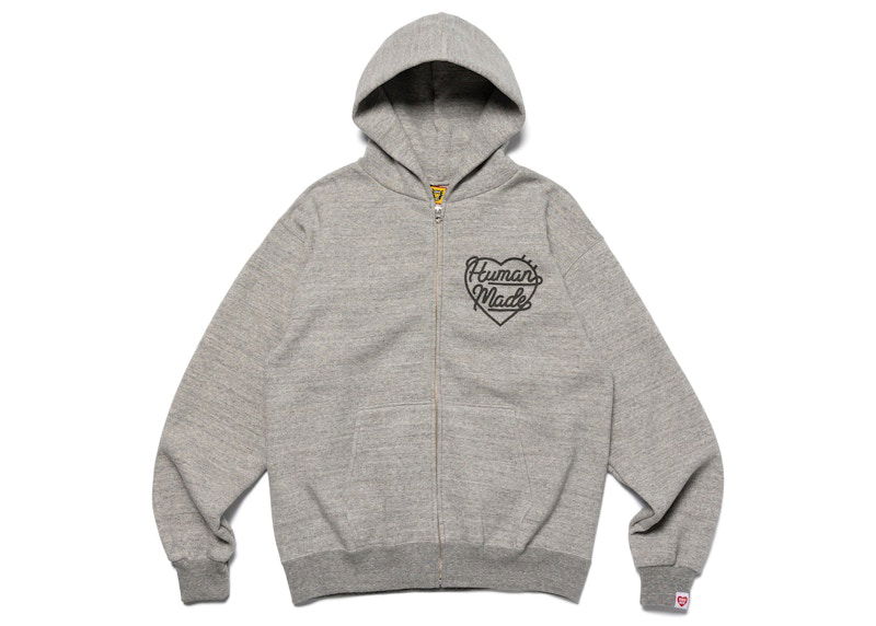 Суитчър Human Made Heart Zip-Up Hoodie Сиво | HM24CS042, 0