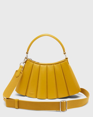 Чанта през рамо Lacoste Lenglen Pleated Shoulder Bag Жълто | NU5011DP-T07, 0