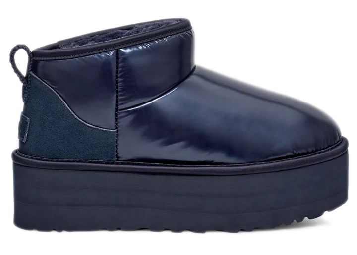 Кецове и обувки UGG Ultra Mini Platform Hi Shine Boot Тъмно синьо | 1144048-NIRD, 0