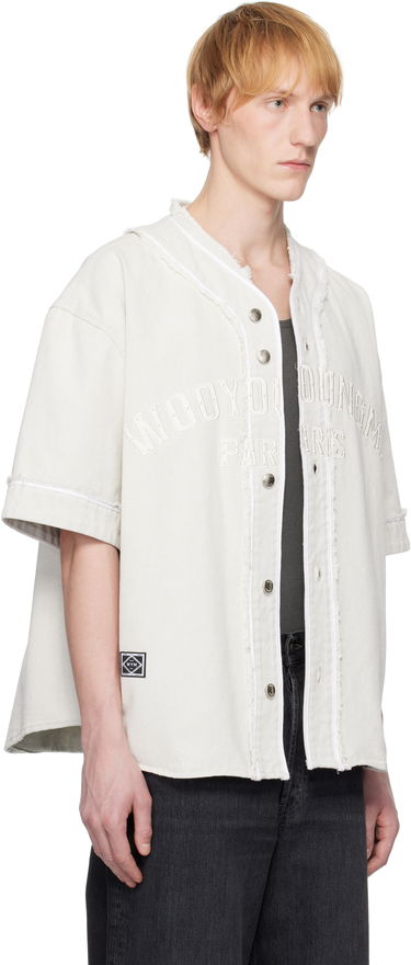 Риза WOOYOUNGMI WOOYOUNGMI Baseball Logo Shirt Бяло | W251SH32, 1