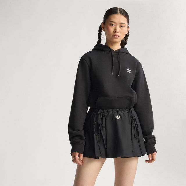 Pleated Mini Skirt with Ribbon