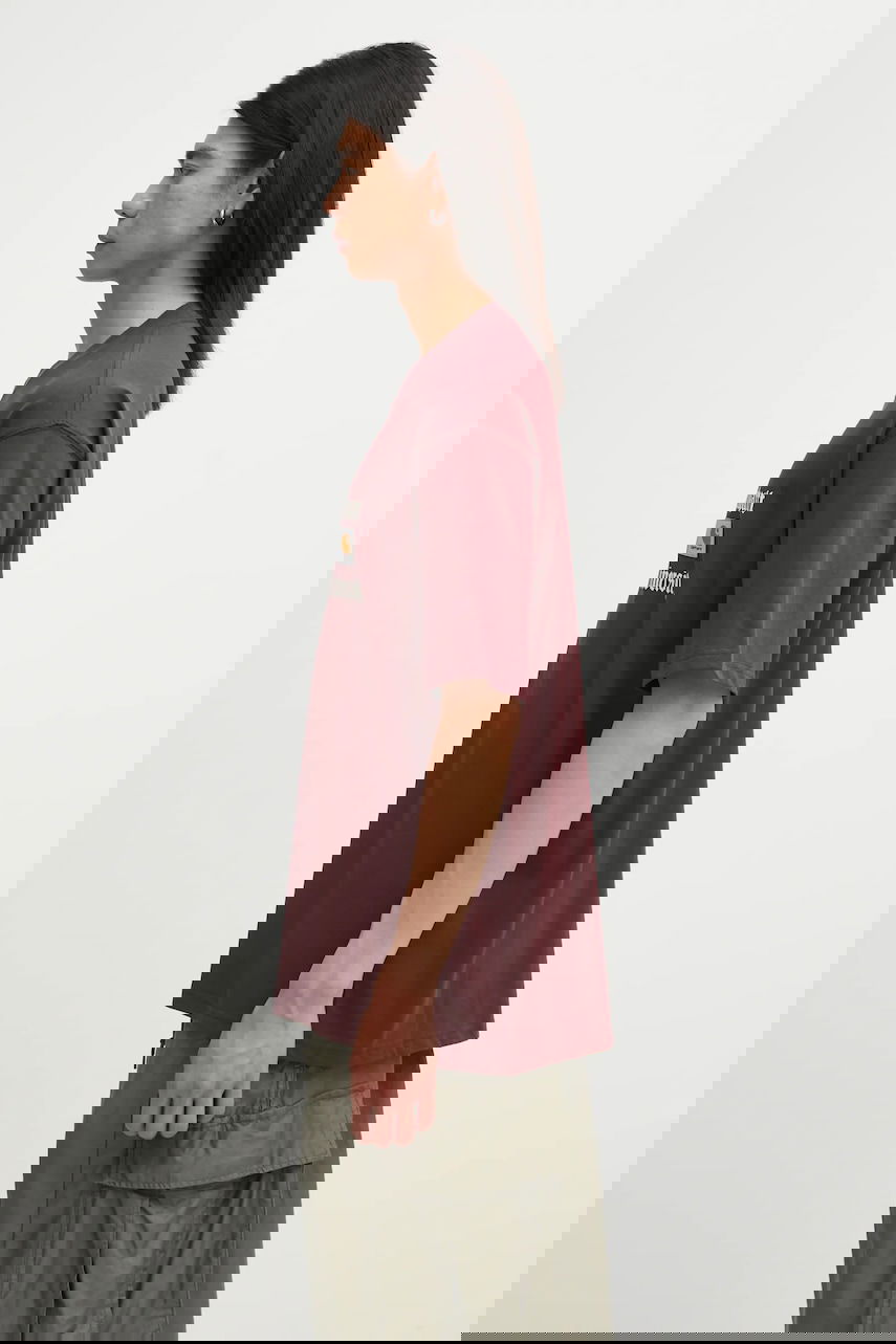 Тениска Carhartt WIP S/S Schooling Heart T-Shirt Бургунди | I035455.33KXX, 1