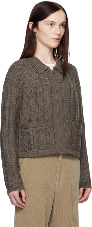 Пуловер rag & bone rag & bone Kerry Cable-Knit Cardigan Кафяво | WAS24H023BV23, 1