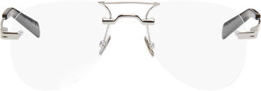 Слънчеви очила Saint Laurent Aviator Frame Clear Glasses Бяло | SL 745-001, 0