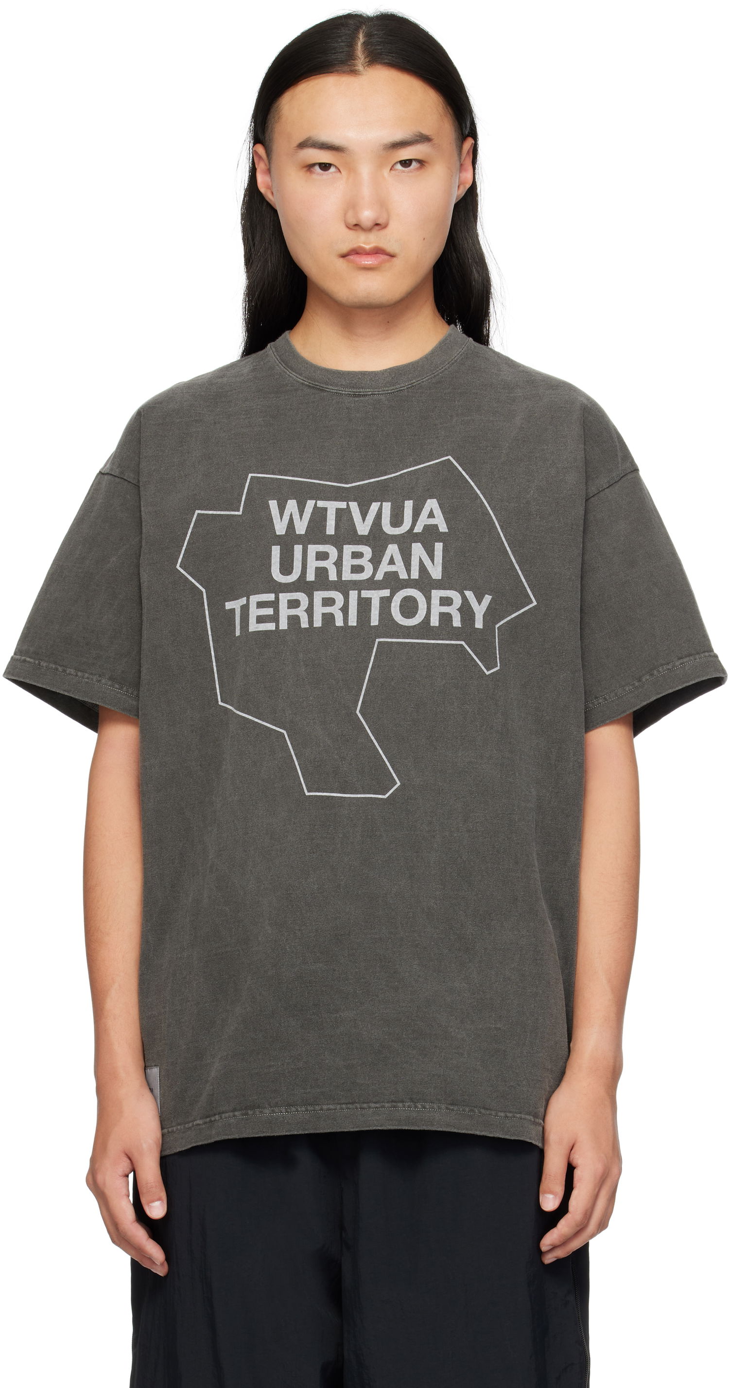 Тениска WTAPS WTAPS Territory Graphic T-Shirt Сиво | 242ATDT-CSM04, 0