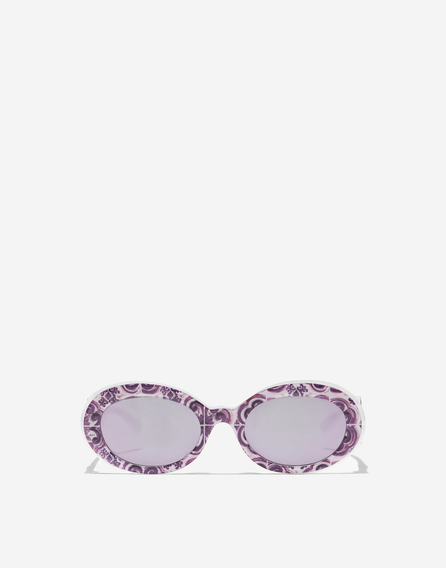 Слънчеви очила Dolce & Gabbana Dolce & Gabbana Maiolica Print Oval Sunglasses Лилаво | VG4006VP95R9V000, 0