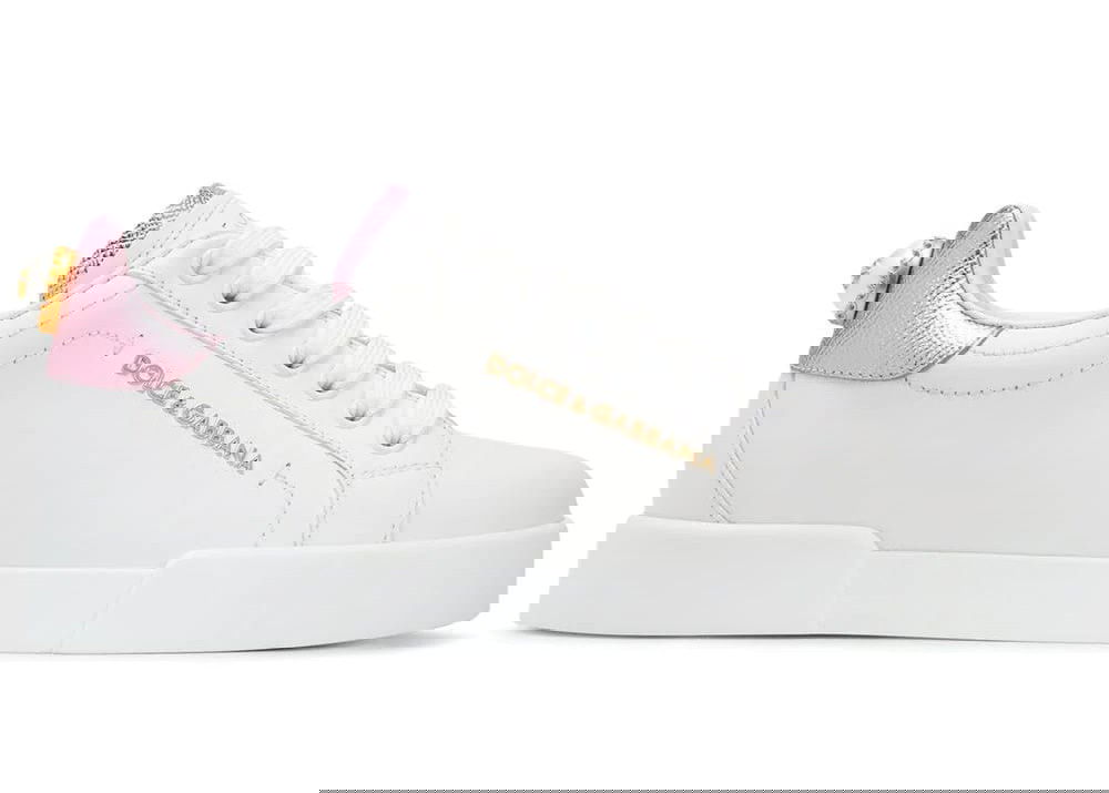 Кецове и обувки Dolce & Gabbana Portofino White Metallic Pink Pearl W Бяло | CK1602AN29887587, 0