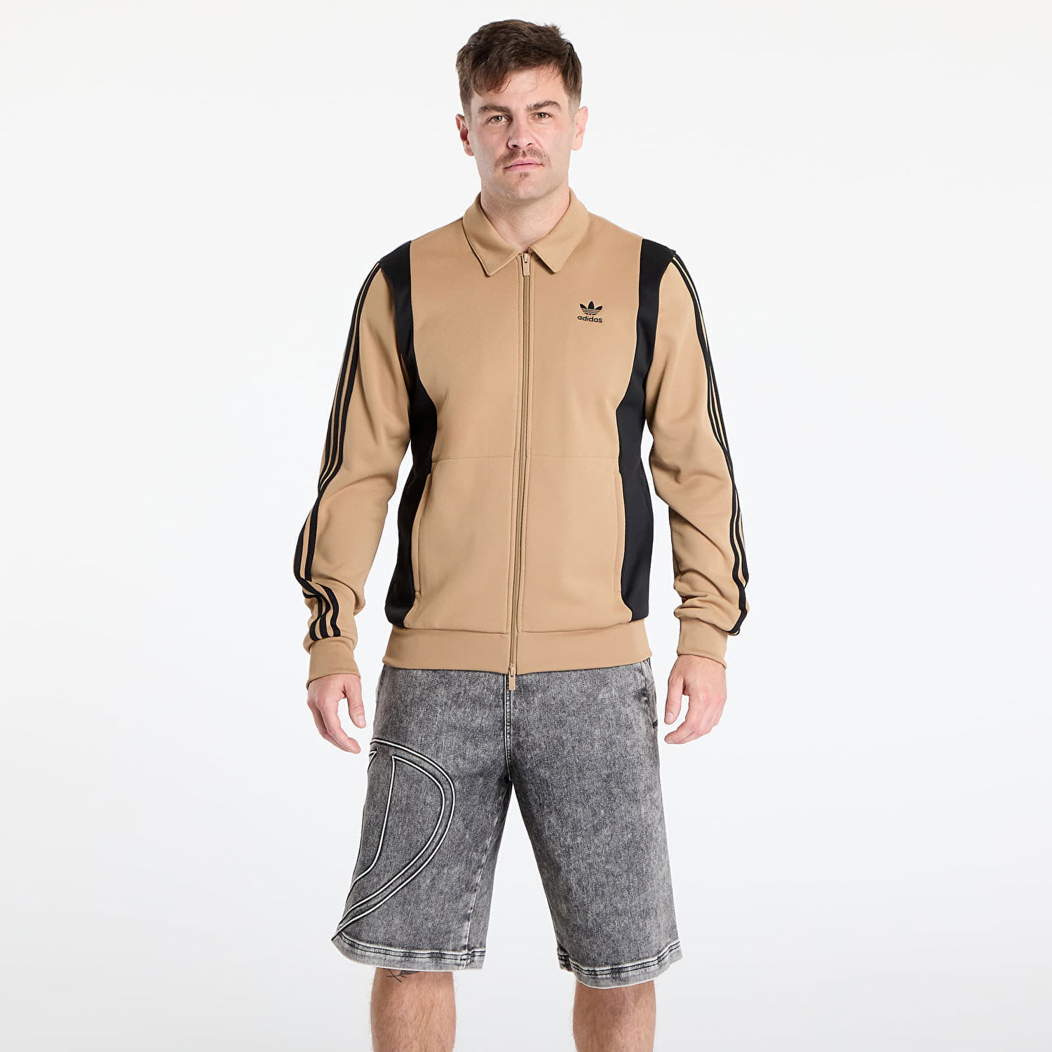 Яке adidas Originals Adicolor Panel Track Top Jacket Бежово | JY1427, 0