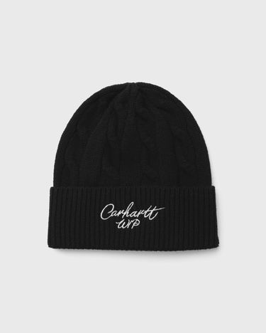Шапка Carhartt WIP Signature Cable Beanie Черно | I035464-1T8.XX, 1