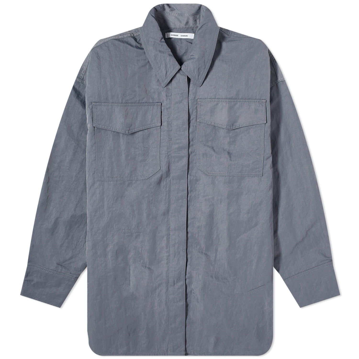 Риза Samsoe Samsoe Samsøe Samsøe Gira Shirt Сиво | F23400007-194215TCX, 1