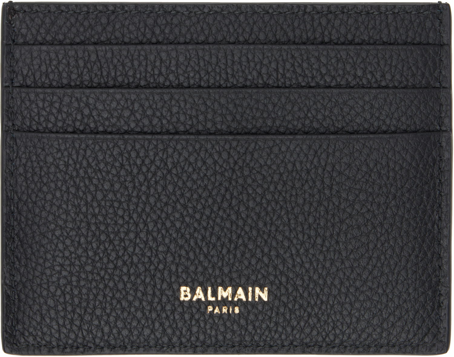 Портфейл Balmain Leather Card Holder Черно | EM1MA074LPOS, 1