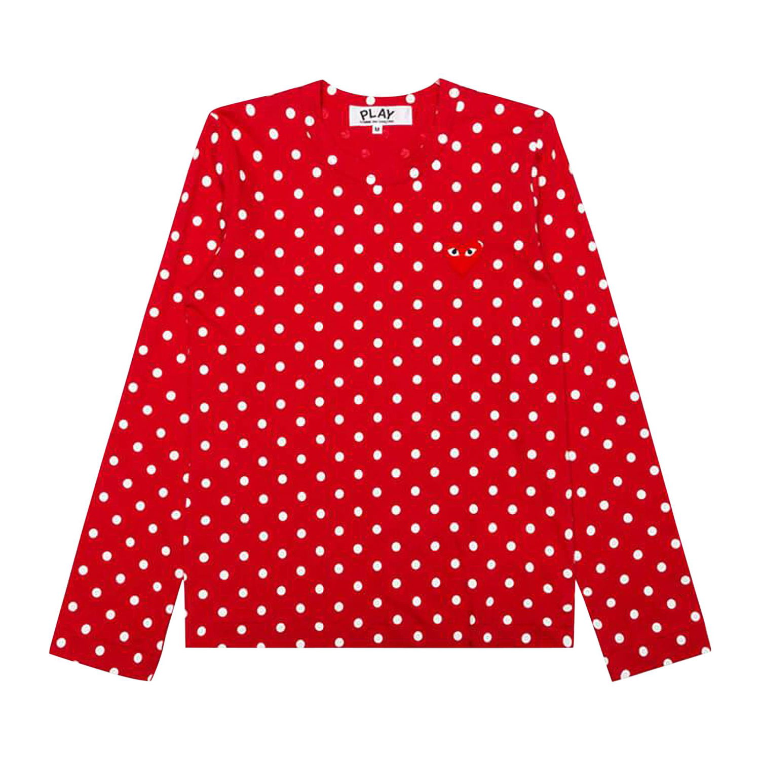 Тениска Comme des Garçons PLAY Polka Dot T-Shirt Червено | az t165 051 3, 1