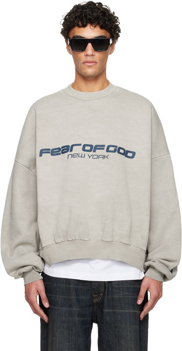 Суитчър Fear of God ESSENTIALS Holiday Heavy Fleece Cropped Relaxed Sweatshirt Бежово | 192HO256891F, 0
